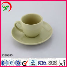 Taza y platillo de té de cerámica impresos aduana de 2015 nuevos productos